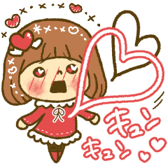 お絵かきガールズスタンプ4～3色ver.～