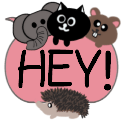 かわいい動物の吹き出し