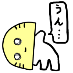 三角定規君（文房具スタンプ）