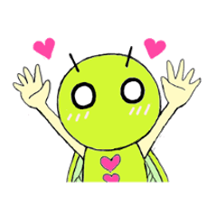 蝉くんアルファベットで駄洒落リアクション