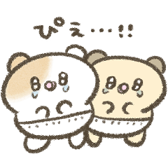 赤ちゃんハムスターたちのスタンプ