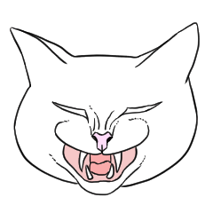 猫ミーム風ヘンガオ猫(文字なし)