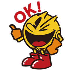 パックマンの愉快なスタンプ