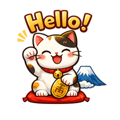 Lucky Maneki Cat Everyday English