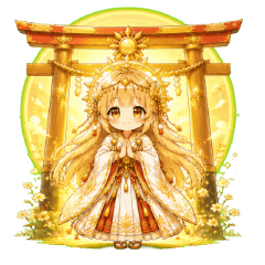 天照大神と日本の神々【癒しスタンプ】