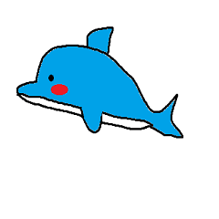 癒されイルカの挨拶スタンプ