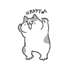 ねことくまのスタンプ