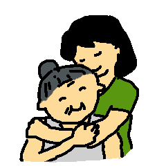 母と娘のおはようとまたね