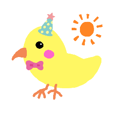 インコのひーさんスタンプ。