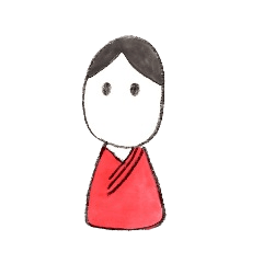 日本巫女のユルユルスタンプ