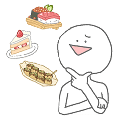 お腹がすいた時に使えるスタンプ