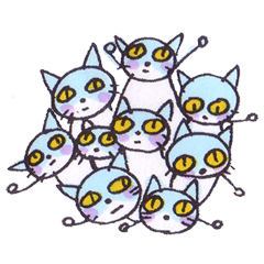 ねこ保護活動家用スタンプ