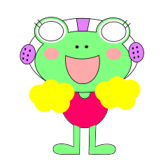 水球頑張るカエル　no.3