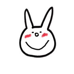 あかいほっぺのうさぎちゃん