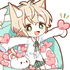 気持ちを伝える♡ゆるねこ男子スタンプ