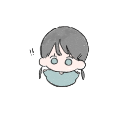 かわいい女の子のスタンプ(おおきめ)