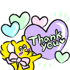 動く♪リスのチロル “ハート&がんばれ編”