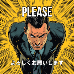 社会人の日常を彩る劇画スタンプ