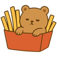 ポテトにすむくま