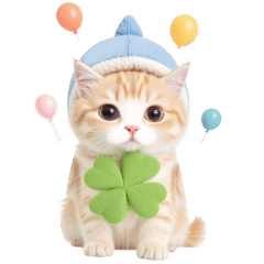 サメ帽子ねこ♡BIGスタンプ