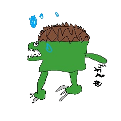 息子の落書き。