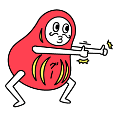 全力ハッピーだるマン