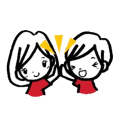 ひなたくんとはなちゃんは赤いサポーター