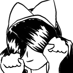 動く猫耳風幽霊