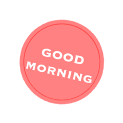 パステルな英語スタンプ