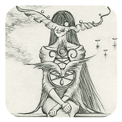 鉛筆画フェアリー美女