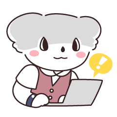 ゆるく働くOLコアラカワさんスタンプ