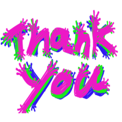 可愛いネオン色スタンプだにょ