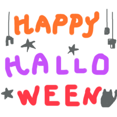 ラクガキ　おばけ　HALLOWEEN