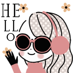 動く！大人ガーリーおしゃかわスタンプ♡冬