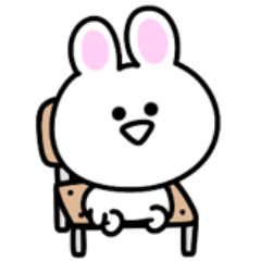 一生やる気が出ない。ミニ白うさぎ