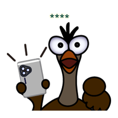 小さのダチョウ(カスタムスタンプ)