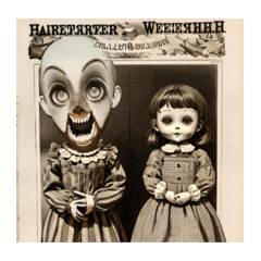 少し不気味なビンテージドールズ