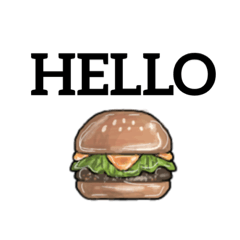 食べ物　デカ文字