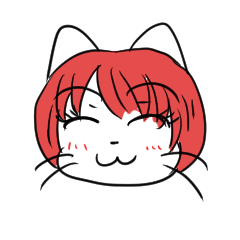 あかねこちゃんのあいさつスタンプ