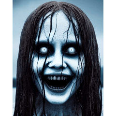 女鬼喜怒哀楽無字表情図3(怖い版)