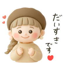 ゆるっとかわいいオシャレな女の子