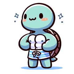 タートル君の日常スタンプ