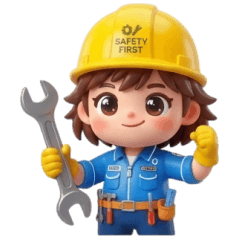Safety Nong: Cute Chibi Engineer with an