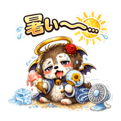 小悪魔ゴマたん♡夏スタンプ
