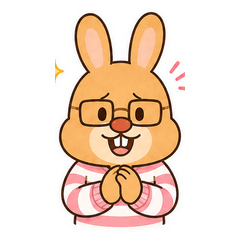 めがねウサギ大人本音をやさしく伝える言葉