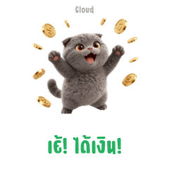 Cloud chubby cat