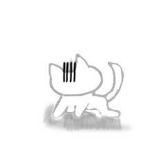 はじめての鼻血屋ネコスタンプ