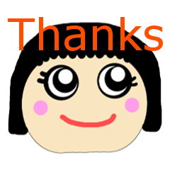 かわいい女の子。おかっぱだよ～