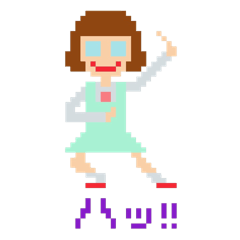 ボブで眼鏡な女子