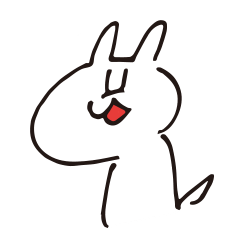 うさぎのスタンプ
